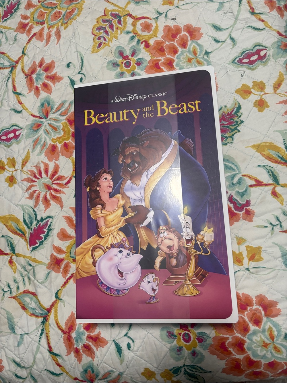 Disney Beauty and the Beast VHS Blanket
